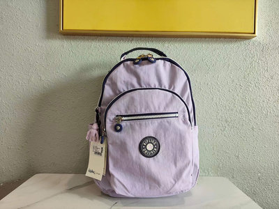 Kipling BP3872 輕柔粉紫拼接 中小型 輕量 雙肩後背包 13吋電腦包 預購