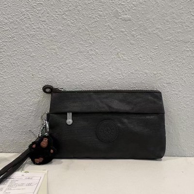 Kipling 猴子包 KI5562 黑色 中款 附掛繩 輕便輕量錢包 零錢包 鑰匙包 收納包 手拿包 防水 限時優惠