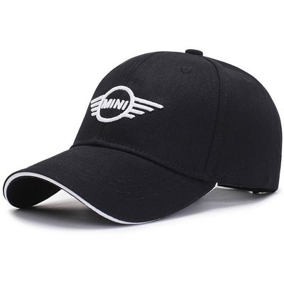 現貨熱銷-MINI COOPER帽子benz AMG AUDI車標棒球帽登山遮陽帽