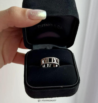 LUX精品TIFFANY & Co. ATLAS系列 情侶戒指 男女款 18K白金 戒指