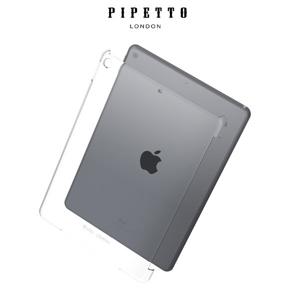 英國 Pipetto iPad 10.2 透明背蓋保護殼 可搭配 Smart Cover / Keyboard 喵之隅