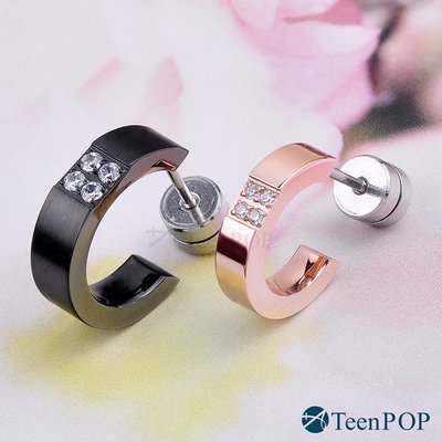 鋼耳環 ATeenPOP 珠寶白鋼 完美世界 單邊單個 多款任選 情侶耳環 C型耳環 AG5018