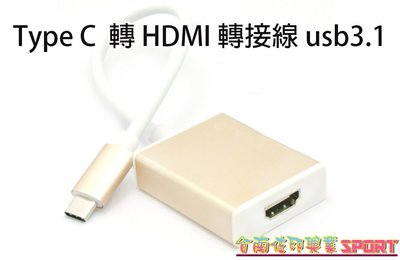 [佐印興業] 支援 最新4K 電視影音規格 雙面插拔超方便 USB 3.1 Type-C 轉HDMI 轉接線
