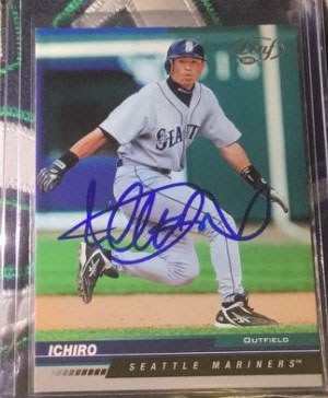 棒球天地---鈴木一朗 Ichiro Suzuki 2004年簽名球員卡.字跡漂亮