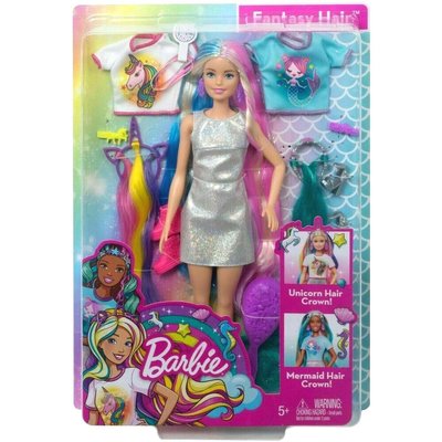 台中＊＊宏富玩具＊＊MATTEL Barbie 芭比娃娃 芭比夢幻髮型組