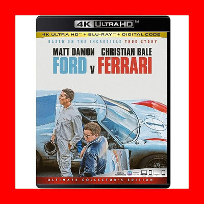 【4K UHD】賽道狂人 UHD+BD 雙碟限定版 Ford v Ferrari蝙蝠俠克里斯汀貝爾、神鬼認證麥特戴蒙