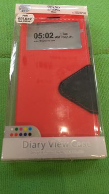 三星Note7/N930F視窗皮套，Samsung Galaxy全透視，保護套，紅色