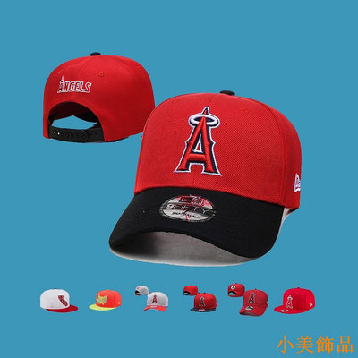 小美飾品MLB 洛杉磯天使隊棒球帽 男女通用 可調整 彎簷帽 平沿帽 嘻哈帽 運動帽 時尚帽子 5款式