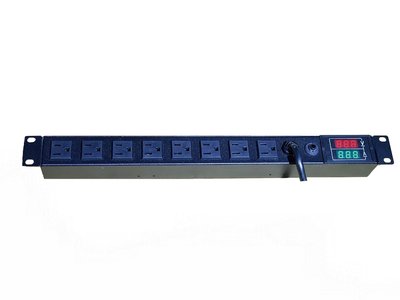 【鑫巢】8孔機架型 LED雙顯電錶 PDU 20A 3米