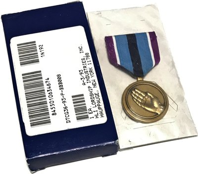 美軍公發 Humanitarian Service Medal 人道主義服役獎章 全新