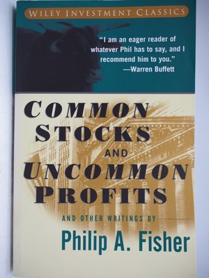 【月界】Common Stocks and Uncommon Profits_Fisher_非常潛力股　〖股票〗CHS