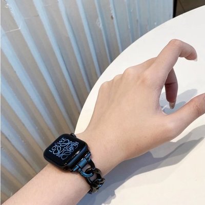 小香風apple watch錶帶 iwatch7蘋果手錶 applewatch6543代se女款 蘋果錶帶