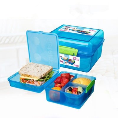 熱賣 Sistema 保鮮盒飯盒便當盒水果盒可分隔學生點心盒午餐可微波加熱