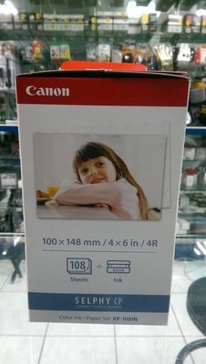 Canon SELPHY KP-108IN 4x6 108張 4X6印相紙 CP-900 CP-910  CP-1200