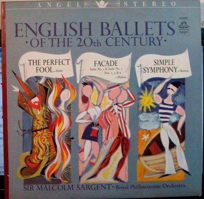 ***黑膠唱片 Sargent - English Ballets (美 Angel 水藍標 STEREO)
