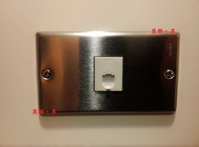 [ 莫那享 ] 工業風 白鐵 開關 插座 電料 蓋板 面板 電話線插座 單 (白色) A-144
