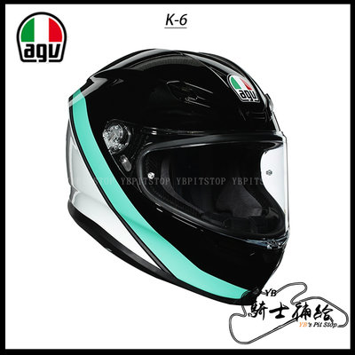 ⚠YB騎士補給⚠ AGV K-6 Minimal 黑藍白 全罩 安全帽 亞洲版 K6 碳纖維 複合纖維