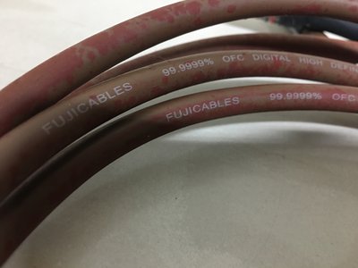 Fujicables 鍍金24K 6N OFC無氧銅發燒線 RCA 蓮花 多層編織抗干擾 精裝版 75歐姆  1對