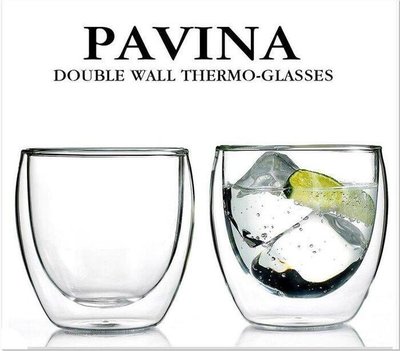 Bodum PAVINA 250ml 蛋形雙層耐熱透明杯 咖啡杯 啤酒水 杯子 一組2入 原廠盒裝玻璃杯