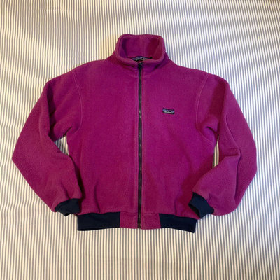 美國製 patagonia 老品 搖粒絨 vintage 羔羊絨 80s Y2K 復古 vintage 露營 外套 紫紅