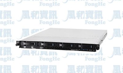 華碩 ASUS RS300-E10-RS4 熱抽1U機架式伺服器(E-2236/16GB)【風和資訊】