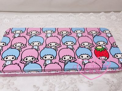 小公主日本精品♥Little Twin Stars雙子星圖案滿版筆盒鐵盒鉛筆盒文書事務上學必備品 60144409