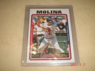 美國職棒 Cardinals Yadier Molina 2005 Topps #632 球員卡