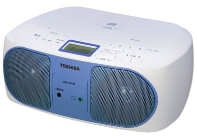 TOSHIBA CD/MP3/耳機/LINE IN功能/AM/FM收音機手提音響 (TY-CRS120TW)