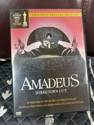 阿瑪迪斯雙碟版DVD九成新