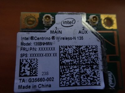 筆電用 內接 MINI PCIE 無線網卡 網路卡 N135 N 135 11N 短卡 5100 5050 5300