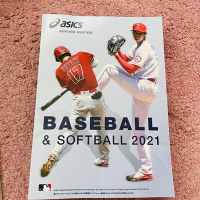貳拾肆棒球-日本帶回2021全新大谷翔平封面Asics大本A4店家用棒球目錄