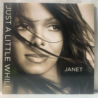 美國R&B天后-珍娜傑克森-只要一下下-二手混音單曲黑膠唱片(美國版）Janet Jackson - Just A Little While