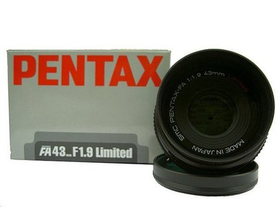 【相機柑碼店】PENTAX FA 43mm F1.9 Limited 日本製 富堃公司貨銀、黑色