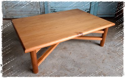 ^_^ 多 桑 台 灣 老 物 私 藏 ----- 四平八穩的台灣老檜木和式桌(活動式)