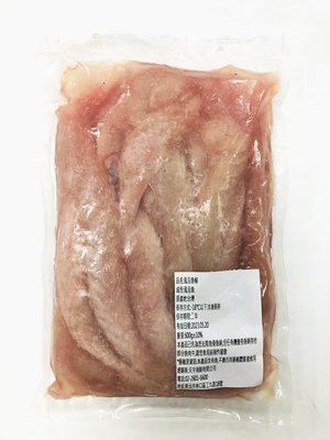 【冷凍魚類】虱目魚柳/約600g±10%~一條魚僅有兩條里肌肉條，富含高蛋白質營養價值高