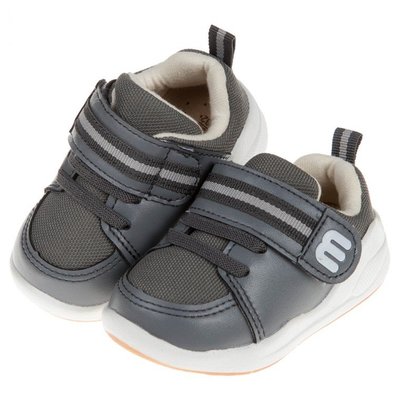 童鞋(13~16.5公分)BABYVIEW頂級經典灰柔軟機能學步鞋O8W062J