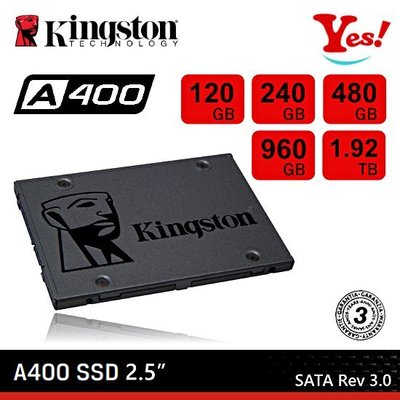【Yes❗️台灣公司貨】Kingston 金士頓 A400 SSD SATA3 6Gbs 480GB 480G 固態硬碟