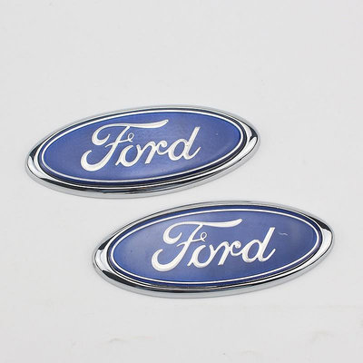 適用於FORD前後標車貼LOGO 車尾標 機蓋標後尾箱中網標貼 適用於福特Focus Mondeo Fiesta