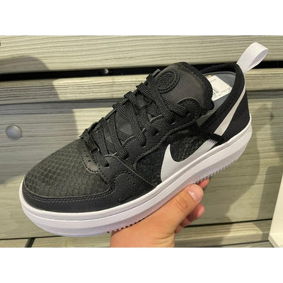 Nike 休閒鞋 Court Vision Alta 女 基本款 簡約 厚底 運動鞋 穿搭 黑白 CW6536001