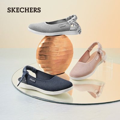 100原廠％Skechers斯凱奇女鞋2021新款單鞋懶人鞋平底健步鞋瑪麗珍鞋136278