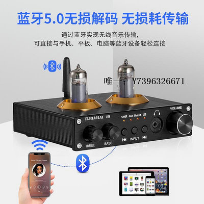 詩佳影音A9發燒電子管膽前級5.0HIFI前置放大器高低音調節USB無損播放影音設備