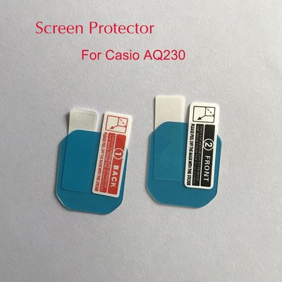 適用於卡西歐 AQ230A-7B AQ-230GA-9D 屏幕保護膜保護膜運動手錶軟納米(非玻璃)高清透明保護防爆膜帶清