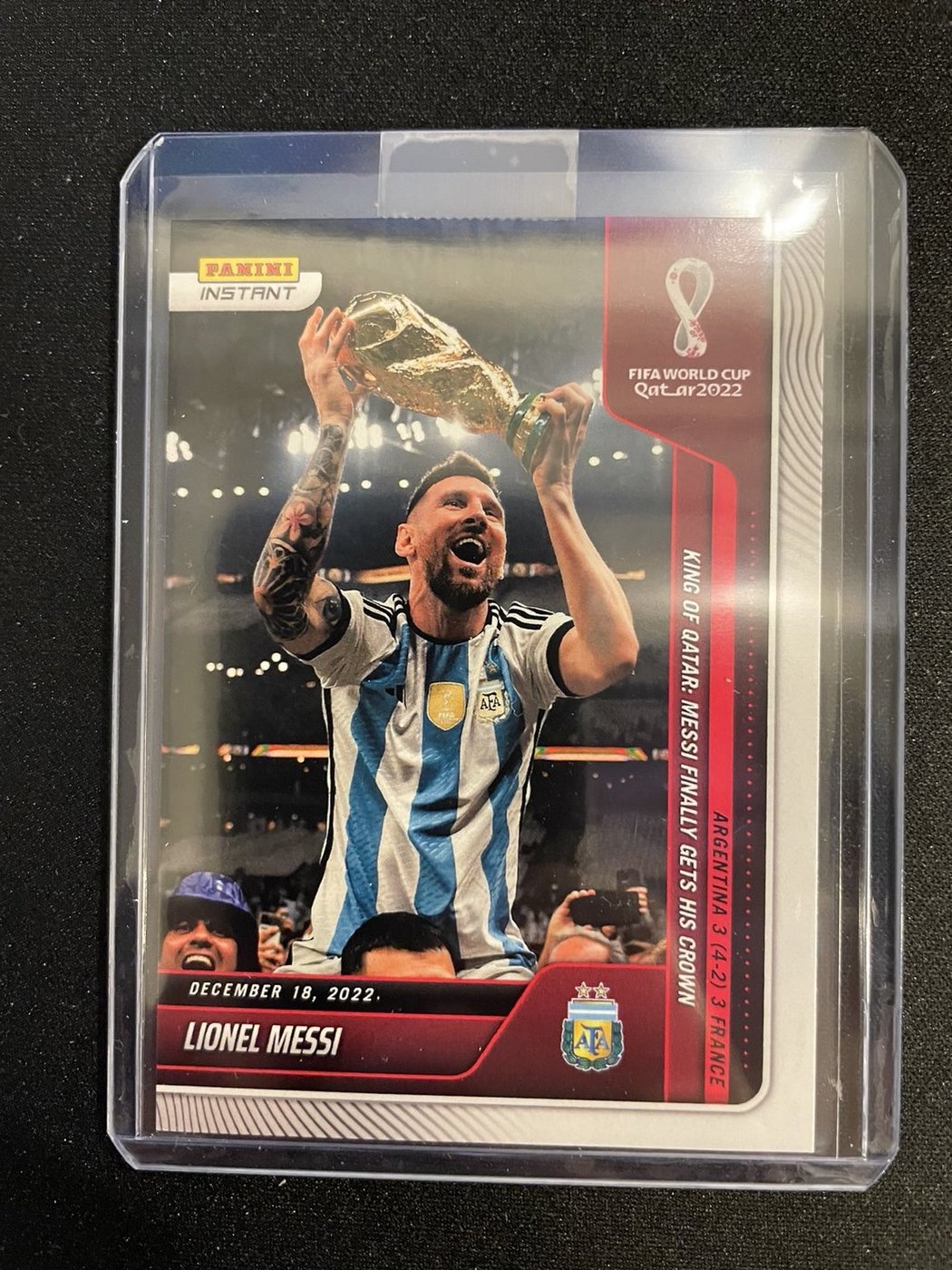 : 2022 Panini Instant World Cup Lionel Messi #108- Ace