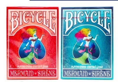 現貨 默默紙牌Bicycle Mermaid deck美國進口單車美人魚卡通撲克牌