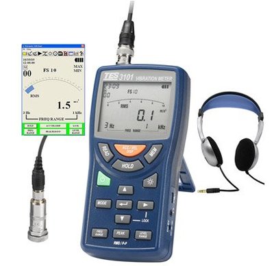 【米勒線上購物】振動計 TES-3101 測量加速度，速度及位移 偵測機械零件噪音 噪音計 USB介面