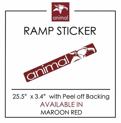[Spun Shop] Animal Bikes Ramp Sticker 大型防水貼紙