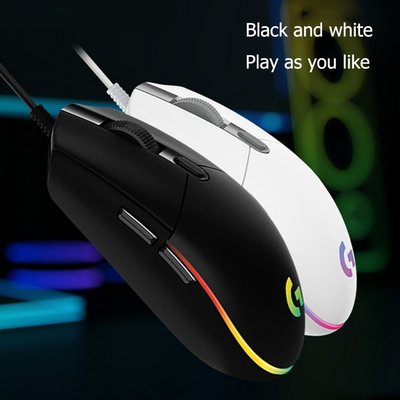 【現貨上新】G102 遊戲鼠標線鼠標 RGB 彩色波 6 按鈕 8000 DPI 可調