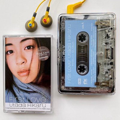 原版卡帶 宇多田光First Love專輯卡帶復古懷舊禮品周邊全新透明版 音樂卡帶