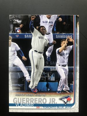 MLB Vladimir Guerrero jr. topps RC debut 多倫多藍鳥隊