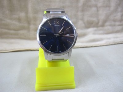 二手舖 NO.4016 Calvin Klein CK 手錶 電光藍面 時尚潮流石英錶 保證正品  二手